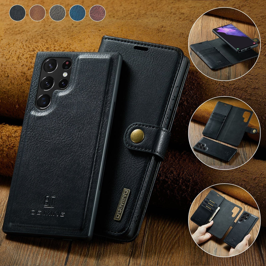 Avtoit | 2 in 1 removable flip leather case for Samsung Galaxy