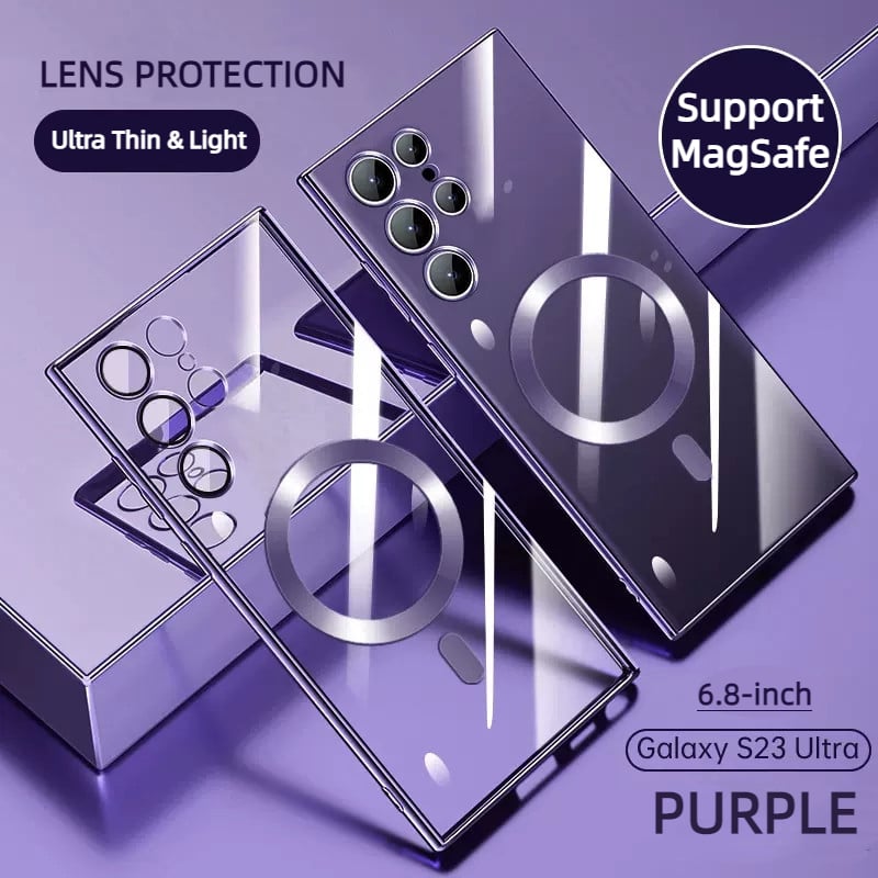 Avtoit | Transparent Luxury Coating Magnetic Cover for Samsung