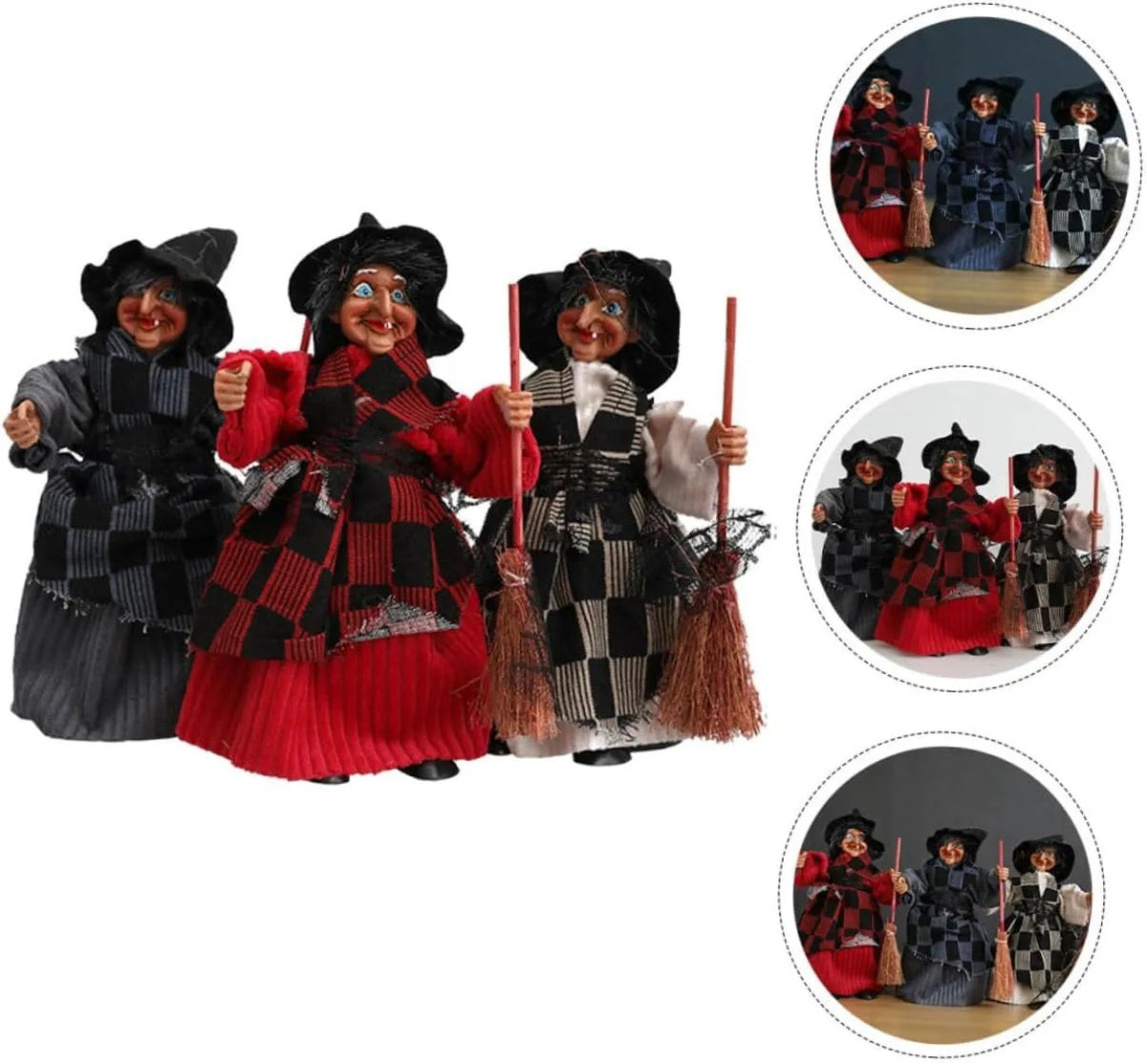 Avtoit | Halloween Witch Doll Statue Decor Desktop