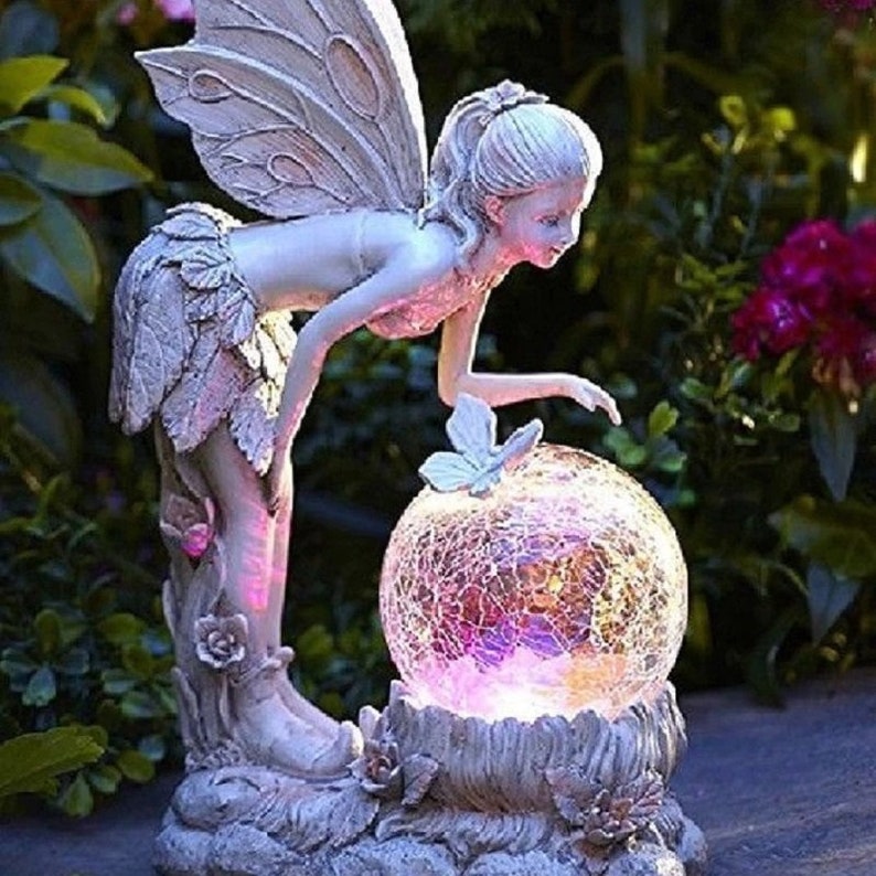 Avtoit | Home garden solar energy decoration Fairy Statue