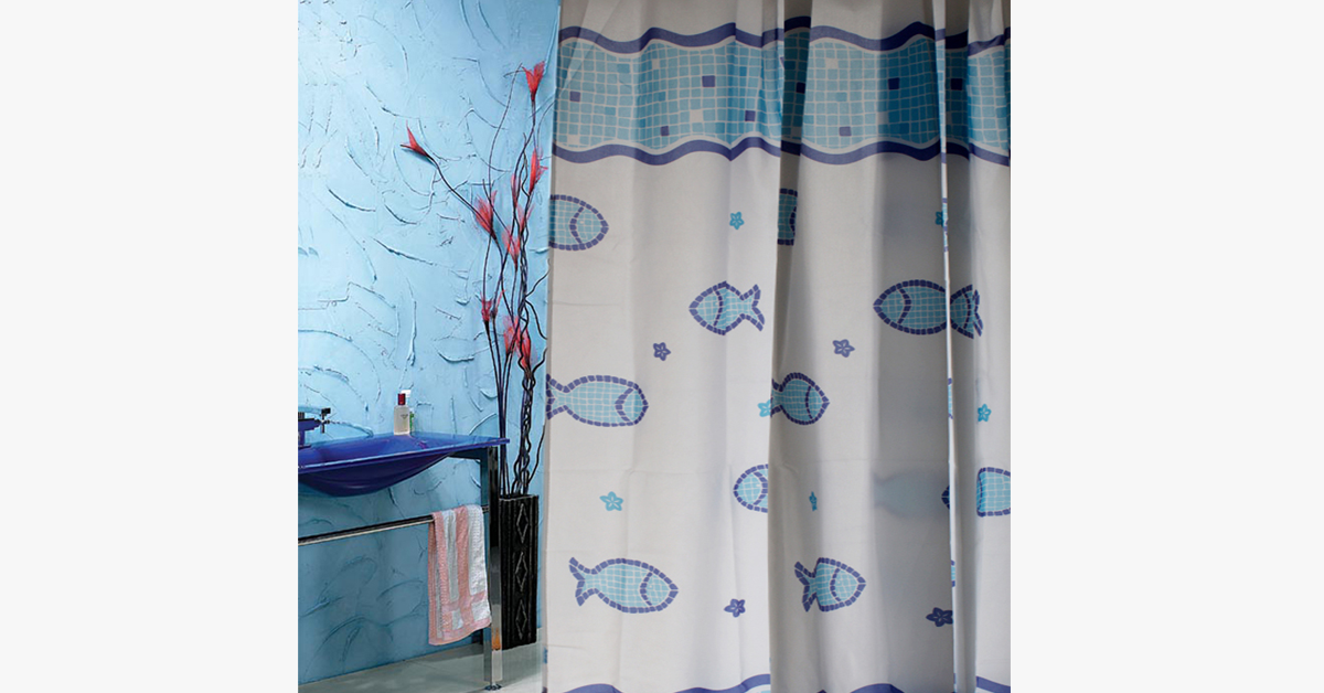 Avtoit | Waterproof Shower Curtain - Fish Design