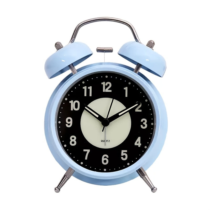 Avtoit | LuminousTime - Elegant Metal Alarm Clock with Gentle Lighting for Peaceful Mornings and Nights