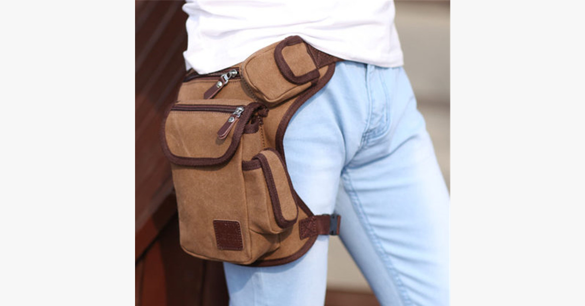Avtoit | Outdoor Sports Leg Bag - Made from 600D polyester fabrics - PU waterproof - Adjustable & removable leg straps - Two side zip pockets - Multifunctional bag