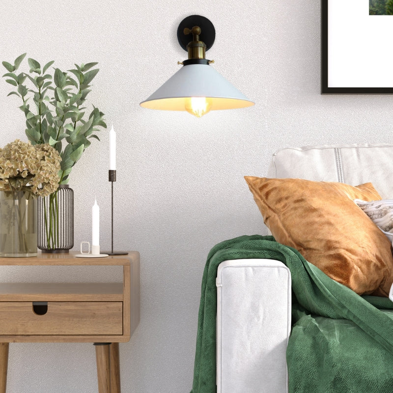 Avtoit | White Industrial Vintage Wall Sconce Light