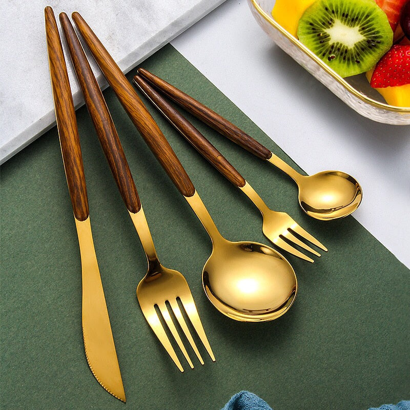 Avtoit | Wooden Handle Cutlery Set
