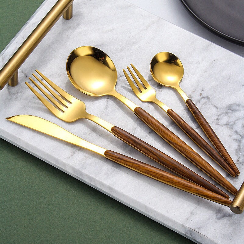 Avtoit | Wooden Handle Cutlery Set