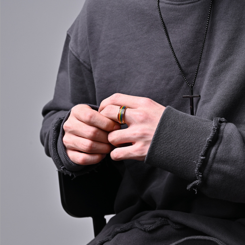 Avtoit | Titanium Rainbow Ring