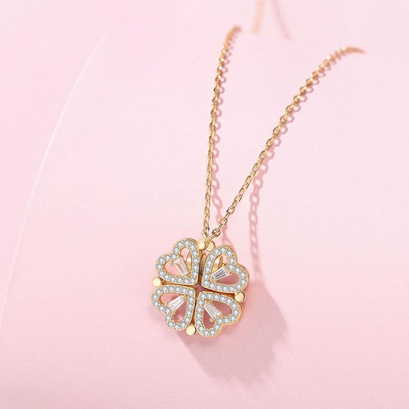 Avtoit | Hollow Four Leaf Clover Necklace
