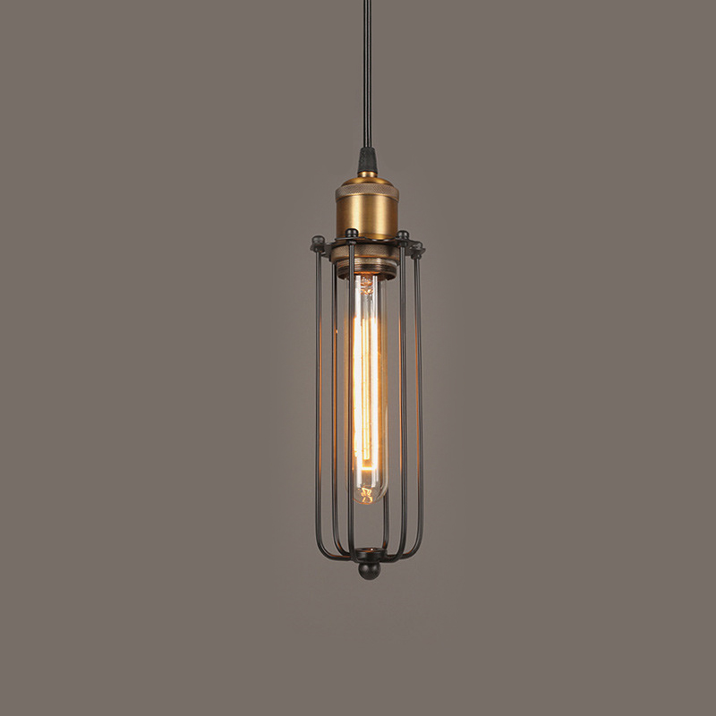 Avtoit | Industrial Pendant Light in Retro Design – Vintage Hanging Lamp with Metal Grid