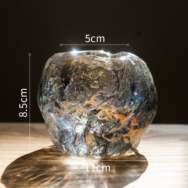 Avtoit | Glass Tealight Holder – Decorative Candle Holder made of Clear Glass for Cozy Lighting