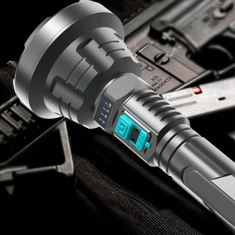 Avtoit | 90000LM LED flashlight – Tactical searchlight with USB charging and super bright lighting