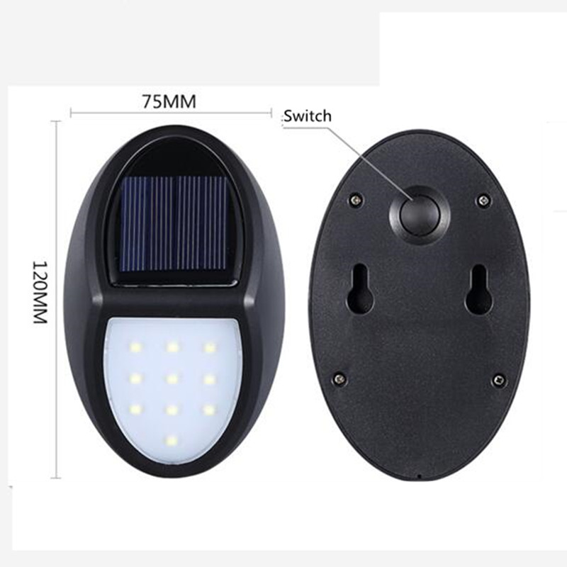 Solar LED Outdoor Wall Light with Motion Sensor and Weather-Resistant Housing
