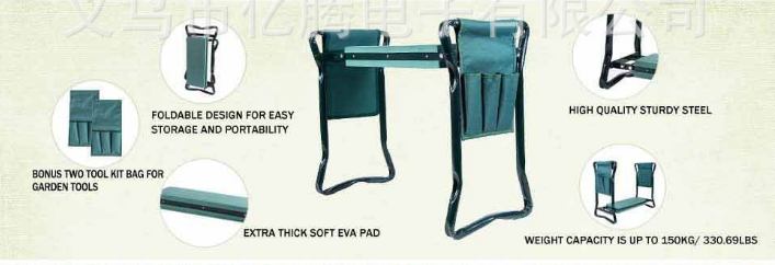 Avtoit | Garden Stool with Bag – Collapsible Seat and Workspace for Gardening