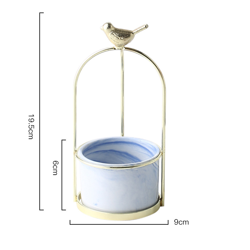 Avtoit | Flower plant pots with bird design for stylish decoration