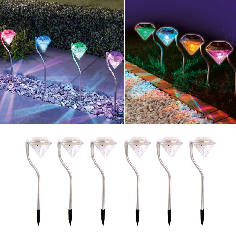 Avtoit | Solar Garden Light in Diamond Shape – LED Lamps for Outdoor Decoration and Lighting