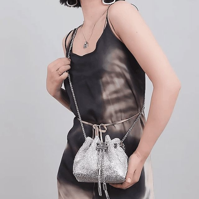 Avtoit | Diamond Drawstring Bucket Bag