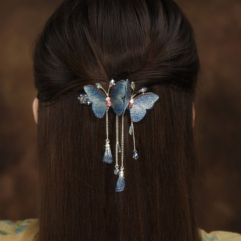 Avtoit | Temperament Butterfly Rhinestone Tassel Hair Clip