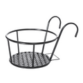 Avtoit | Hanging Plant Basket made of Metal – Balcony Planter Pot with Hook for Garden and Terrace