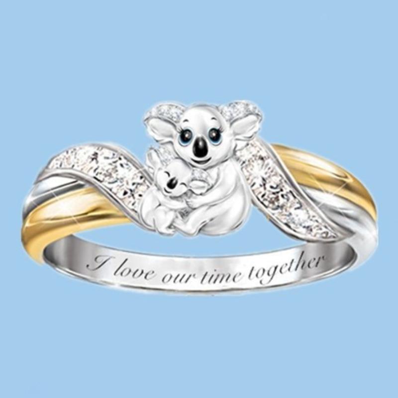Avtoit | Creative Parent-Child Bear Ring