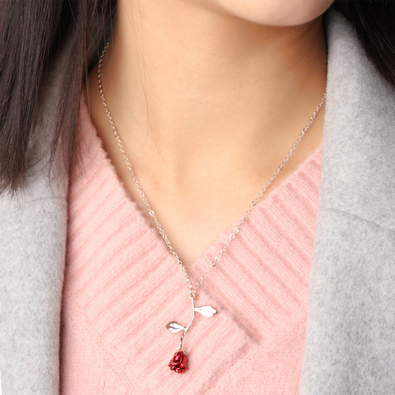Avtoit | 3D Rose Pendant Necklace