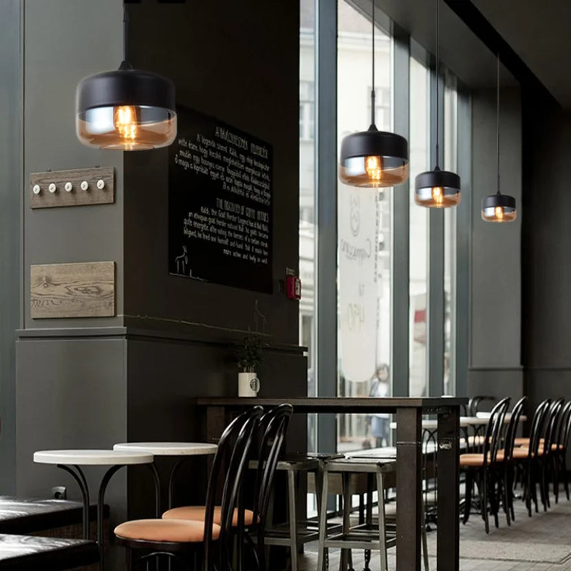 Avtoit | EternaGlow Pendant Light made of Glass and Wood | Elegant Design for Your Home