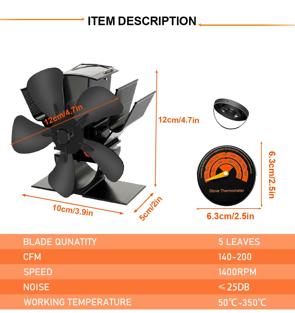 Avtoit | Best Wood Burner Stove Fan for Log Burning Fire Stove