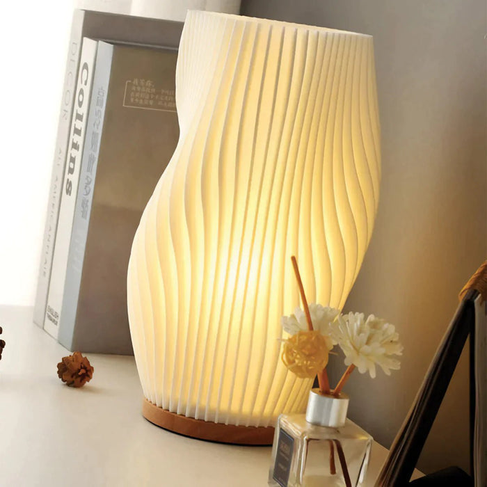 Avtoit | Wavecrest Table Lamp – Soft Glow Designer Lamp with Dimmable Warm & Natural White Light