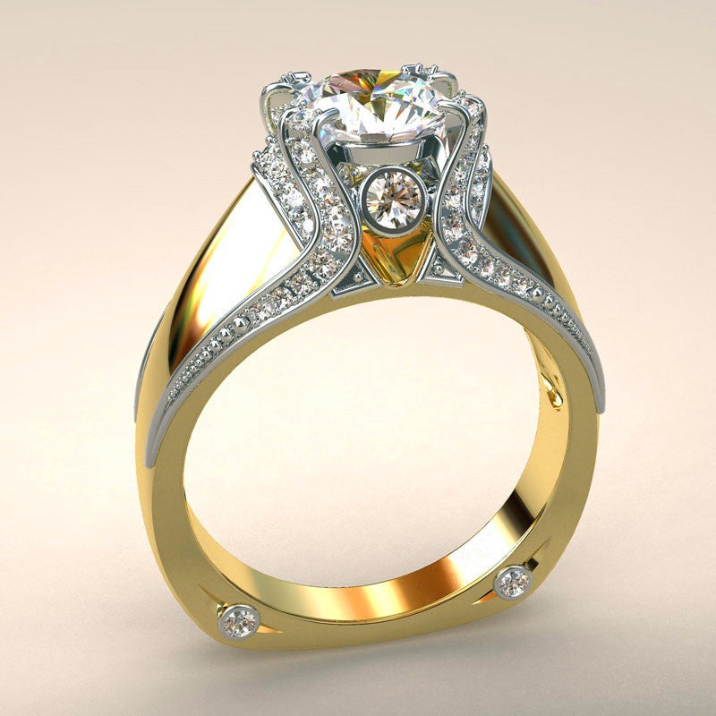 Avtoit | Fashion New Ring With Red Stones For Women Vintage Crystal Zircon Rings