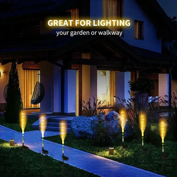 Avtoit | Decorative Rattan Garden Lighting – Solar Lamp in Grass Design for Outdoor Use