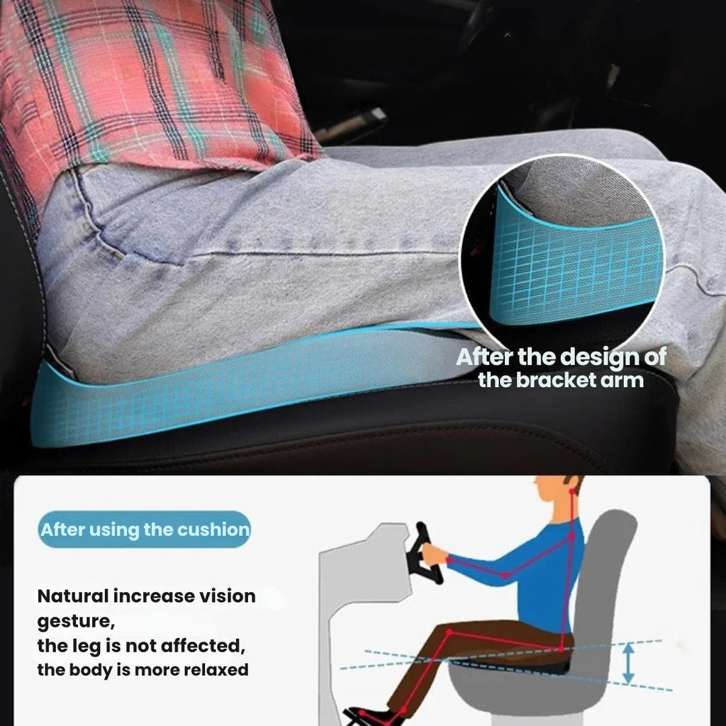 Avtoit | Orthopedic Car Seat Cushion – Comfortable Chair Pad with Anti-Slip Bottom for Better Support