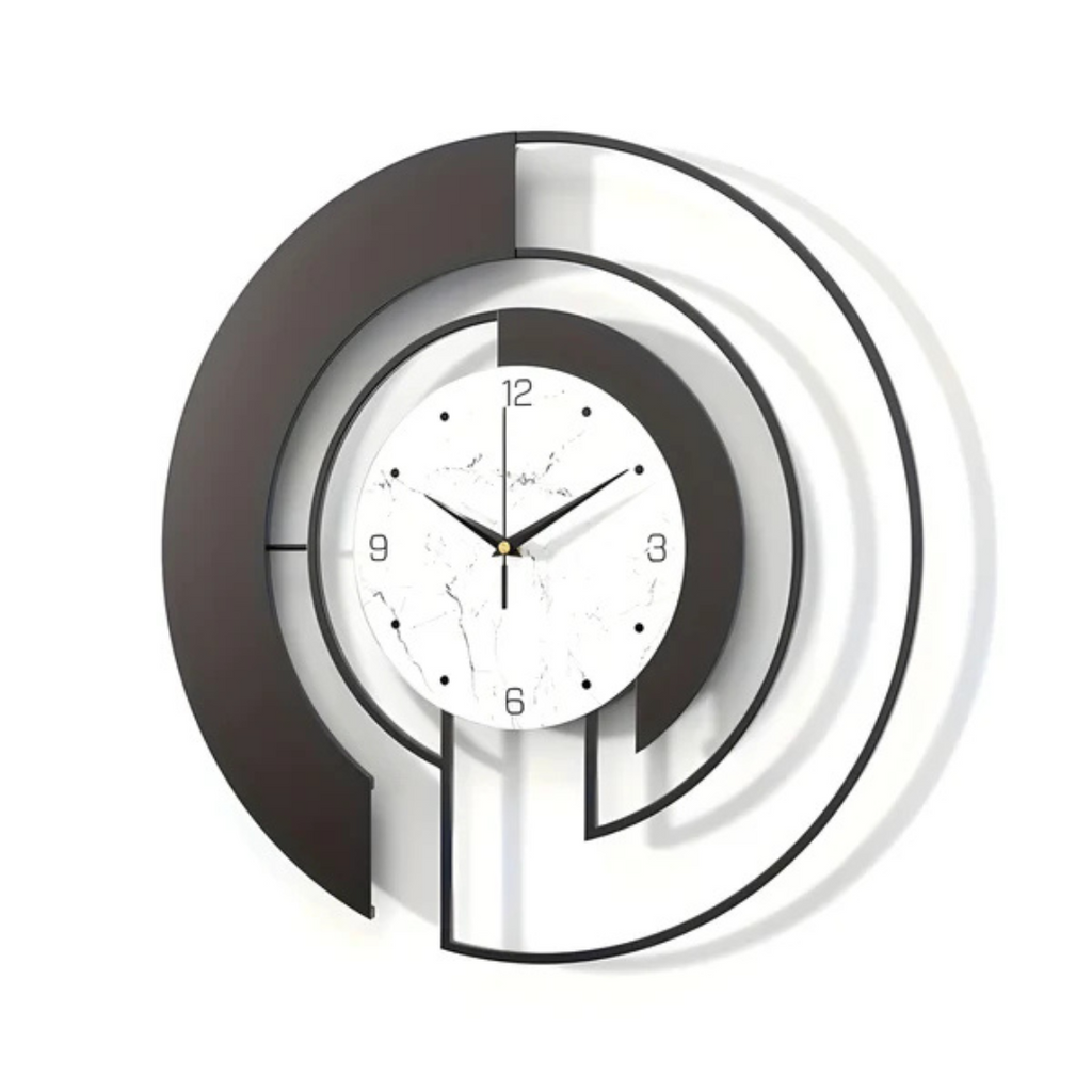 Avtoit | Arch | Large Black Wall Clock Modern 46x46 cm
