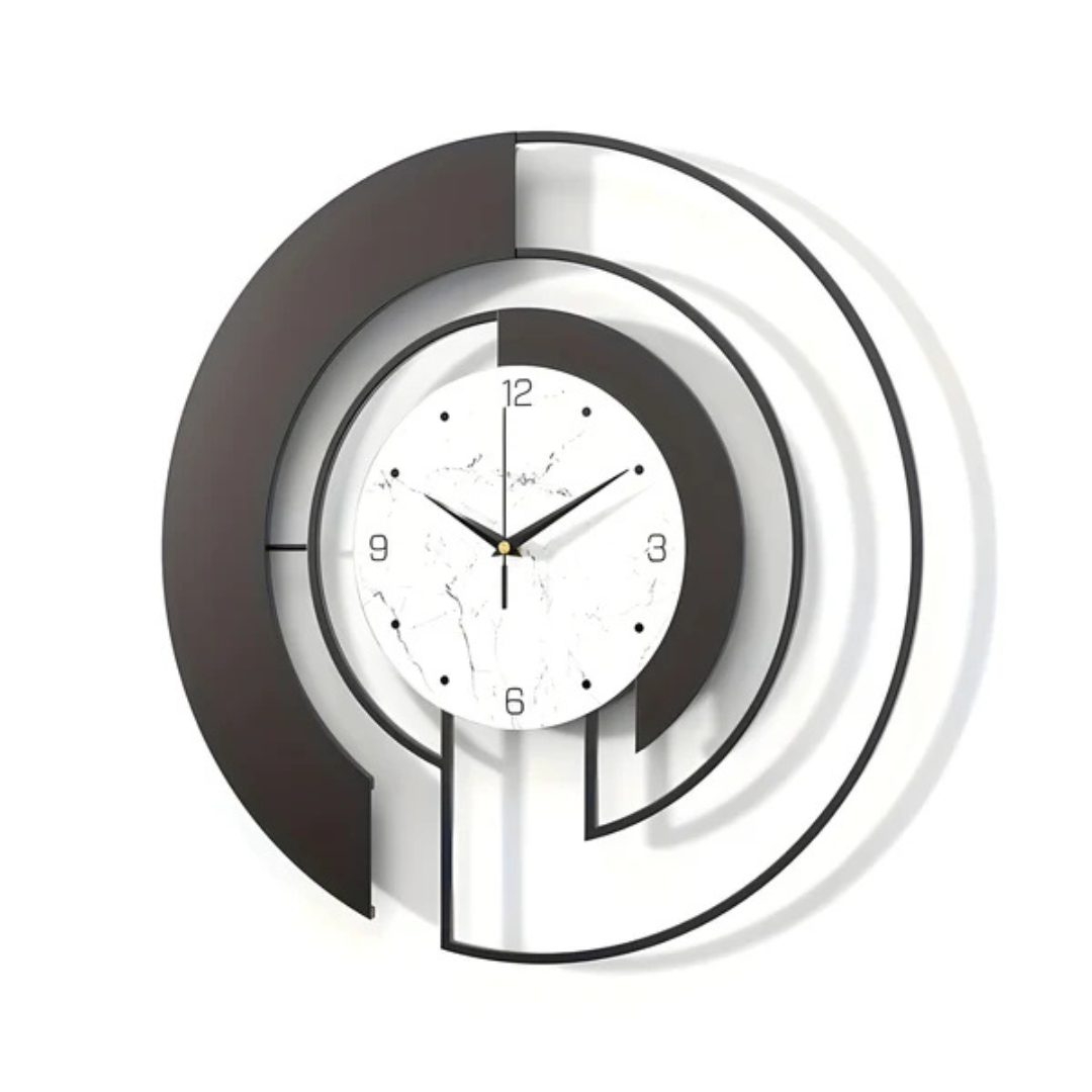 Avtoit | Arch | Large Black Wall Clock Modern 46x46 cm
