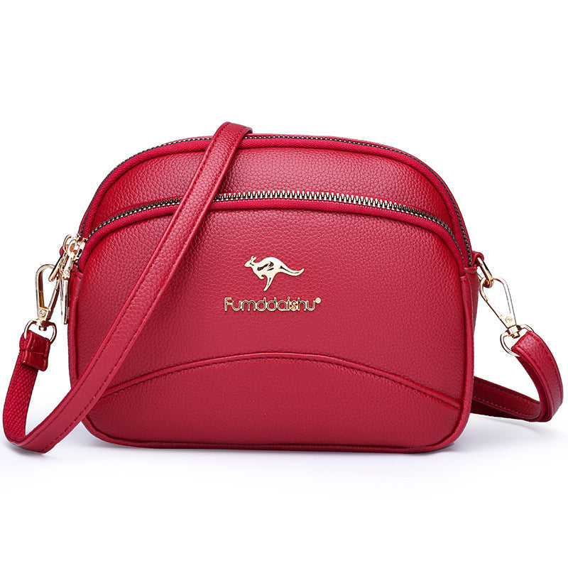 Avtoit | Soft Leather Multi-Pocket Shoulder Bag