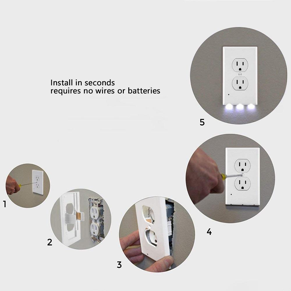 Avtoit | Outlet wall plate with LED night lights