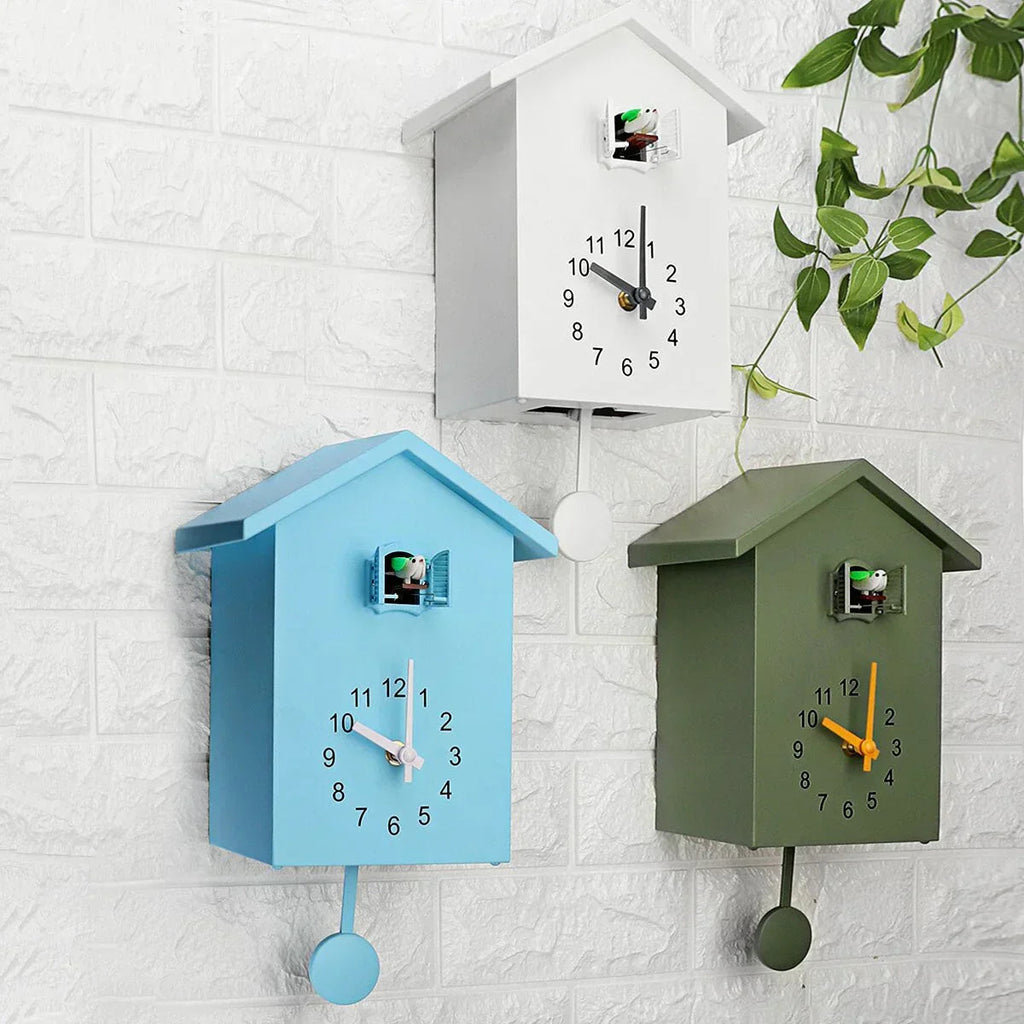 Avtoit | Modern Cuckoo Wall Clock – Elegant Minimalist Design with Hourly Cuckoo Sound