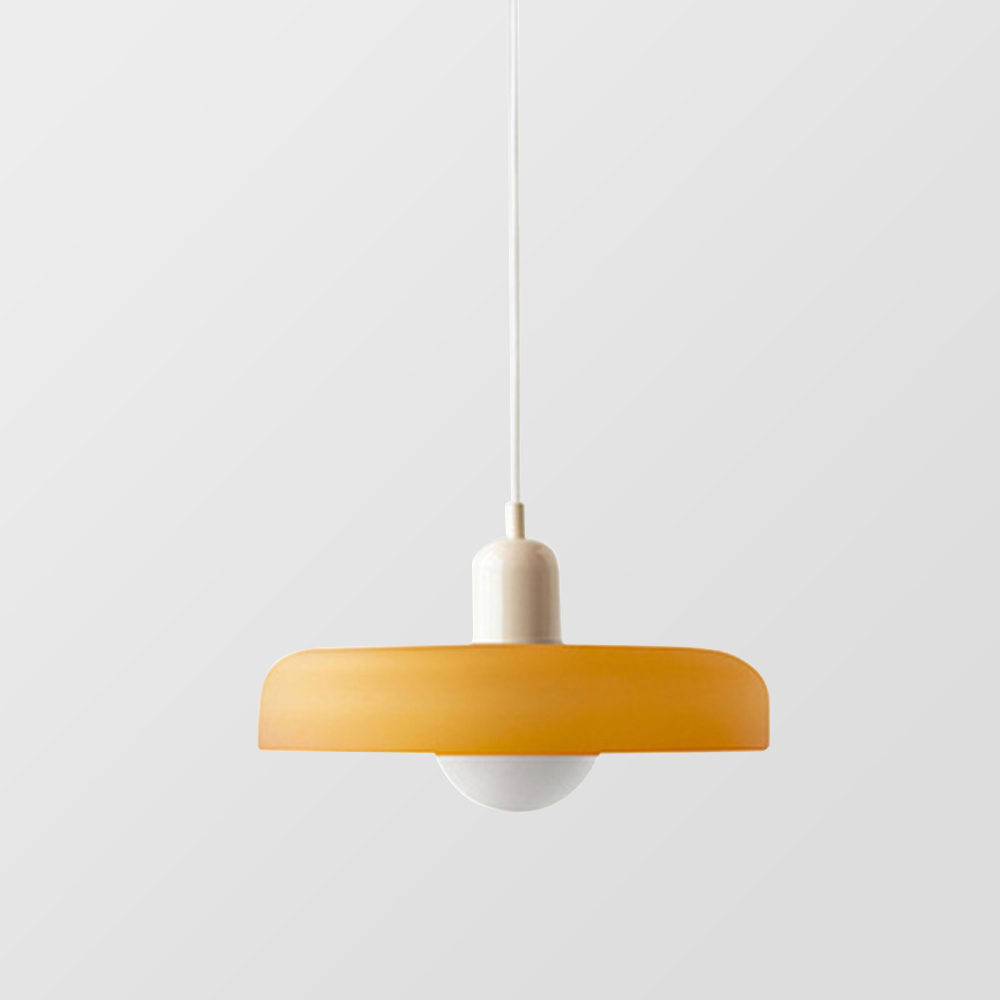 Avtoit | Coloured Glass Pendant Light – Elegant Bauhaus-Style Hanging Lamp for Living Room & Dining Area
