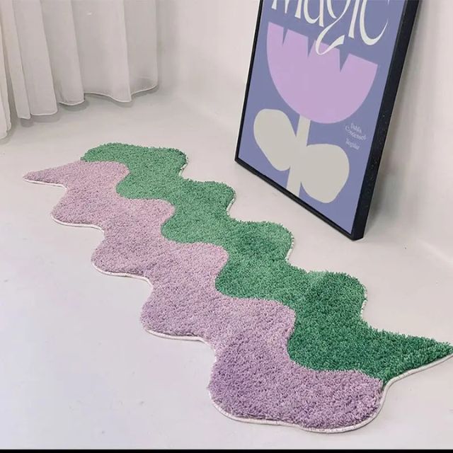 Avtoit | Abstract Color Block Rug made of Cotton-Polyester