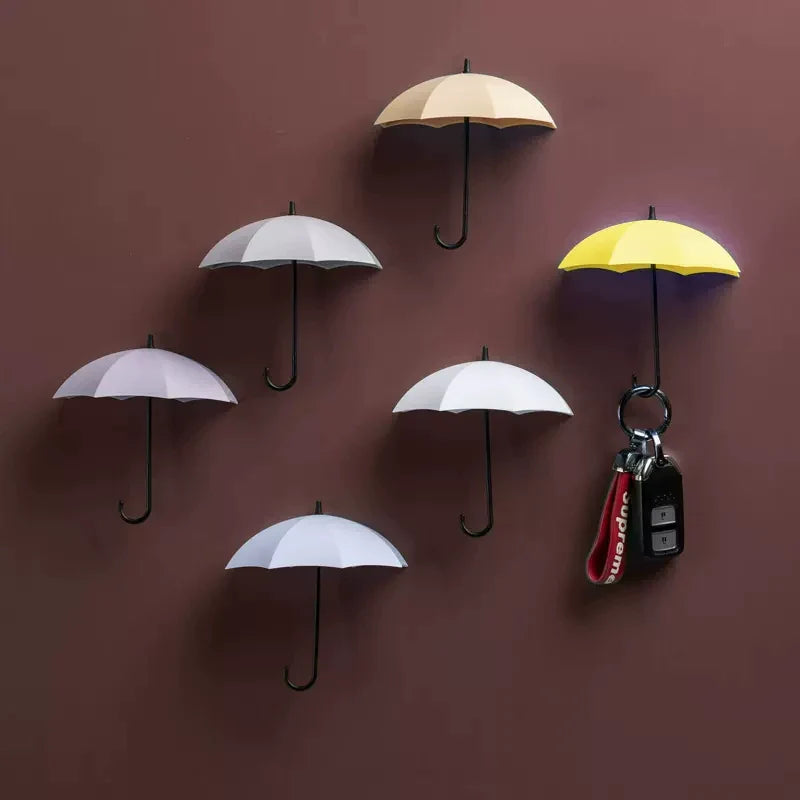 Avtoit | Cute Umbrella Wall Hook - No-Drill Key & Coat Hanger
