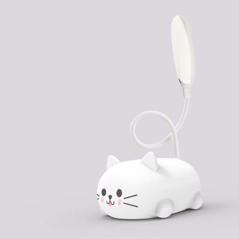 Avtoit | Mini Cartoon Cat LED Eye Protection Reading Lamp USB Rechargeable Desk Lamp