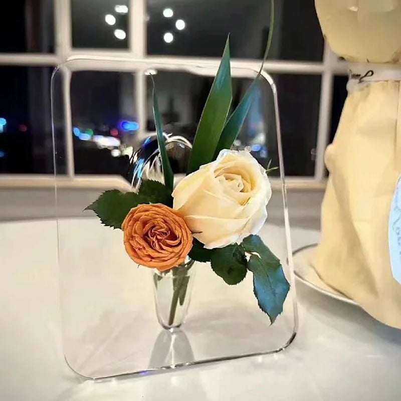 Avtoit | Photo Frame Vase Desk Flower Arrangement Ornament