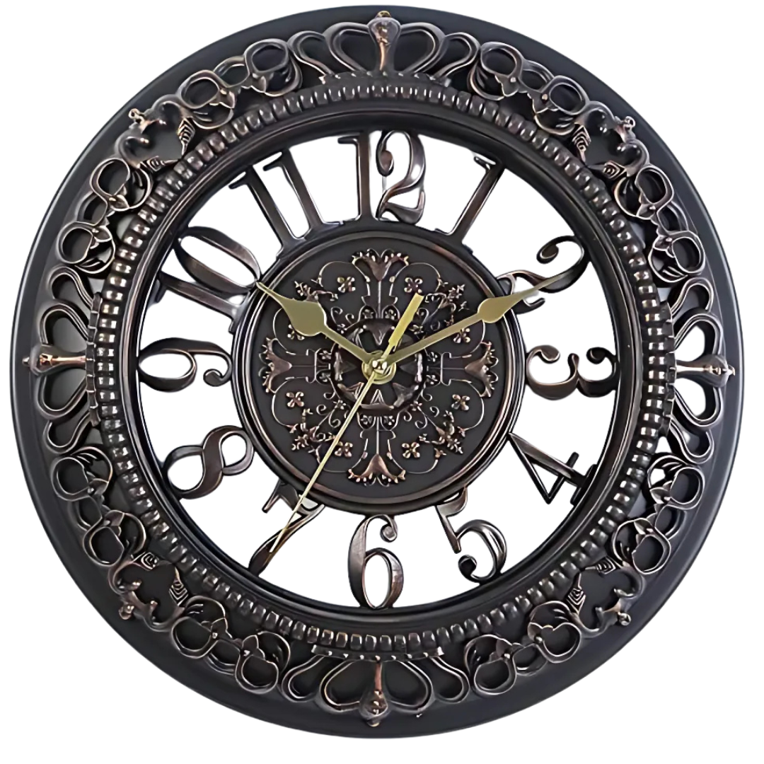 Avtoit | Large Wall Clock Black Modern | Elegant Wall Clock