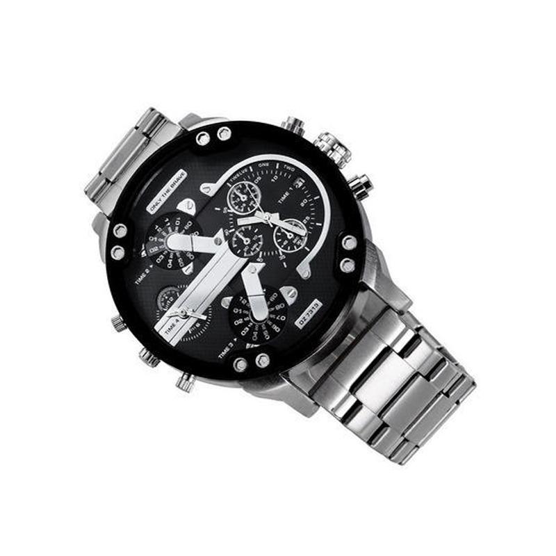 Stainless Steel Chronograph Quartz Watch with 10 m Water Resistance
