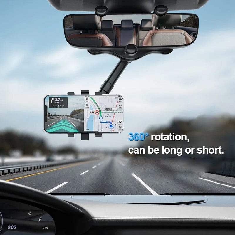 Avtoit | Multifunctional 360 Rotatable Car Rearview Mirror Phone Holder