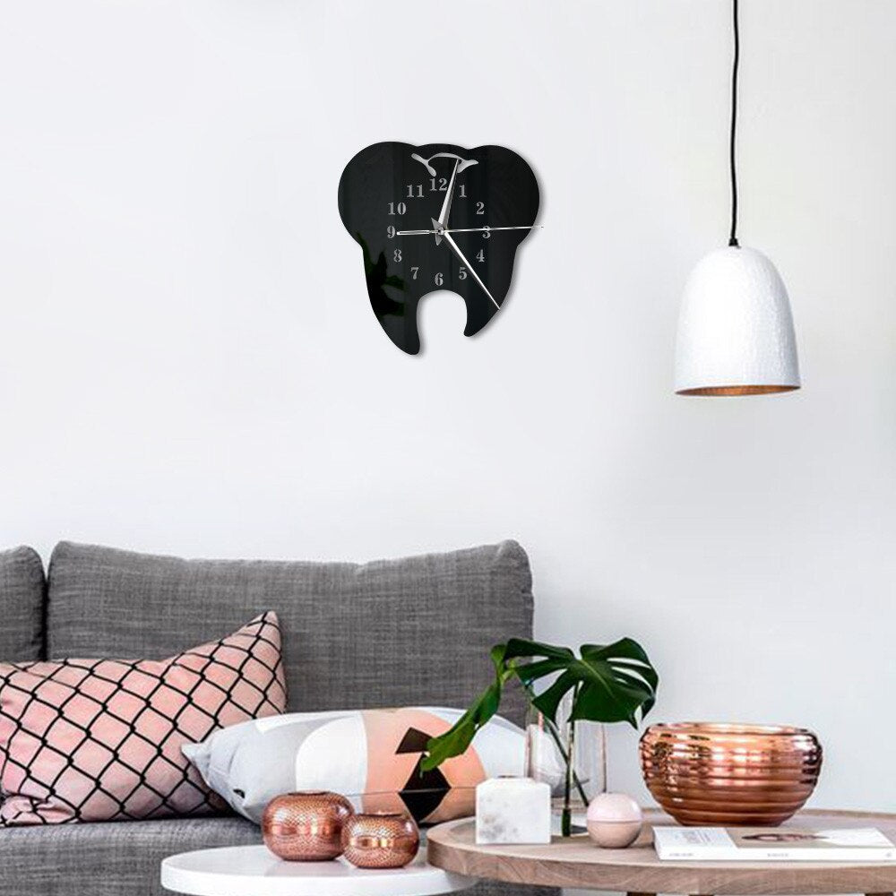 Avtoit | GlowDent - Mirror Wall Clock for Dental Hygiene