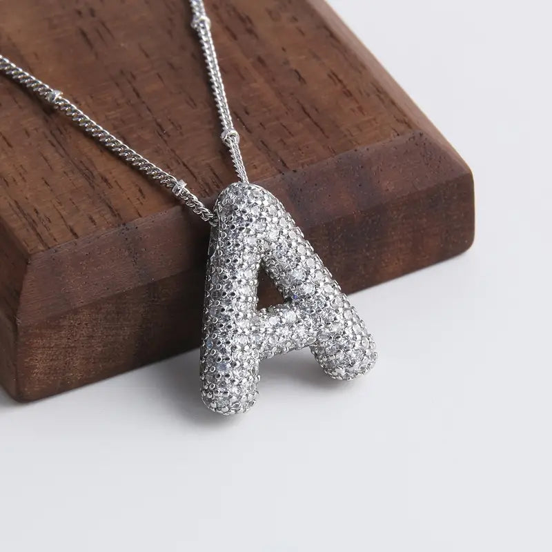 Avtoit | Alphabet-Diamond-Pendant-Necklace
