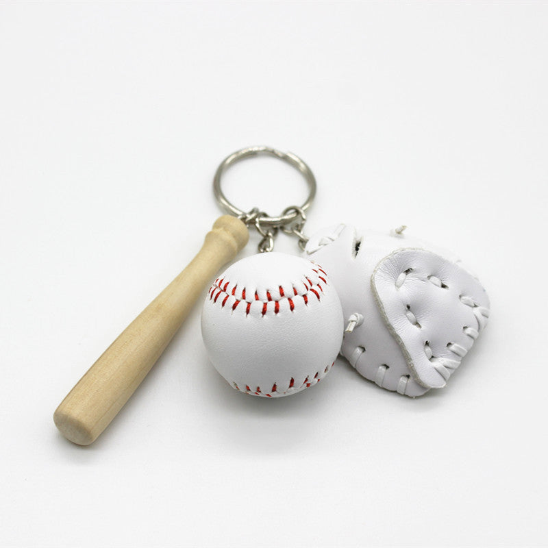 Avtoit | Mini Baseball Glove Set Charm Keychain