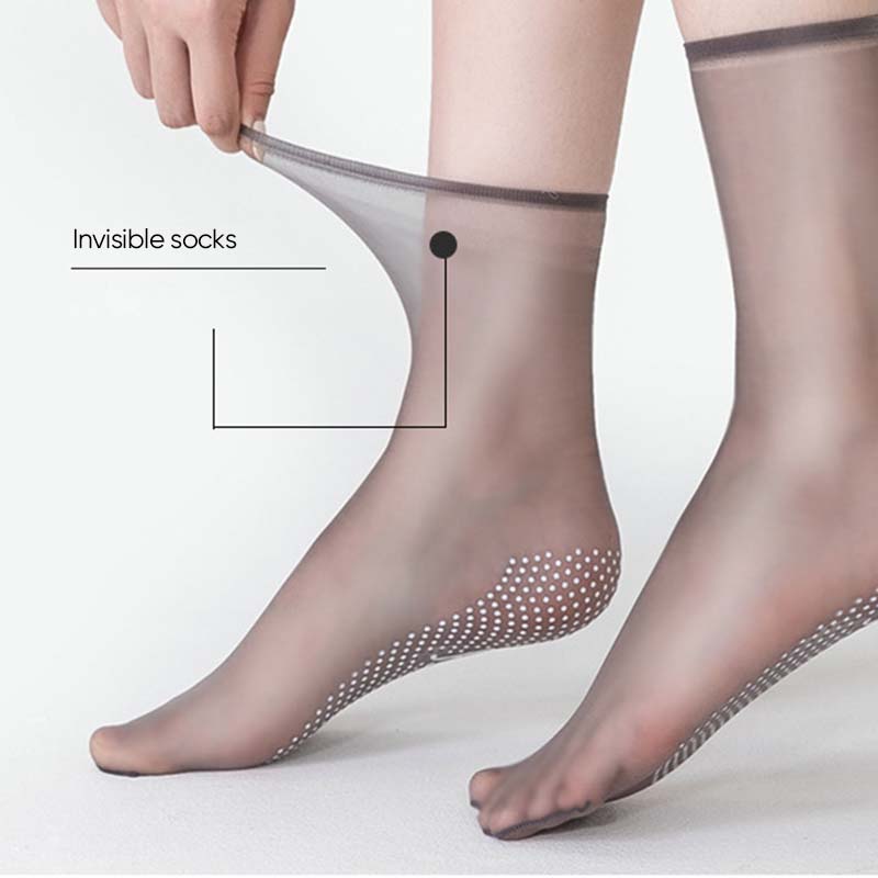 Avtoit | Spring Summer Invisible Non-Slip Crystal Silk Socks