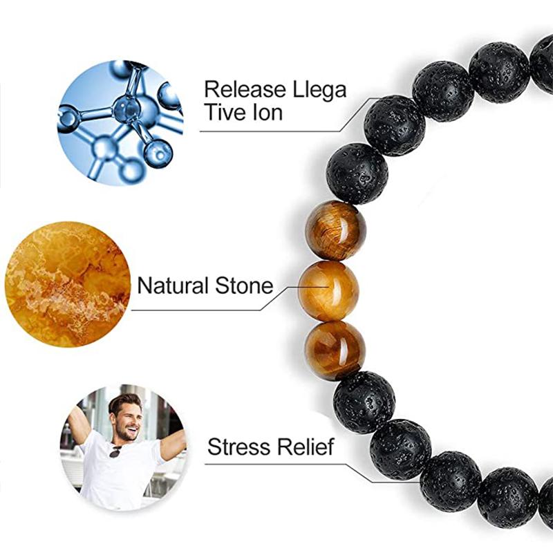 Avtoit | Tiger Eye Lava Rock Stone Bracelet