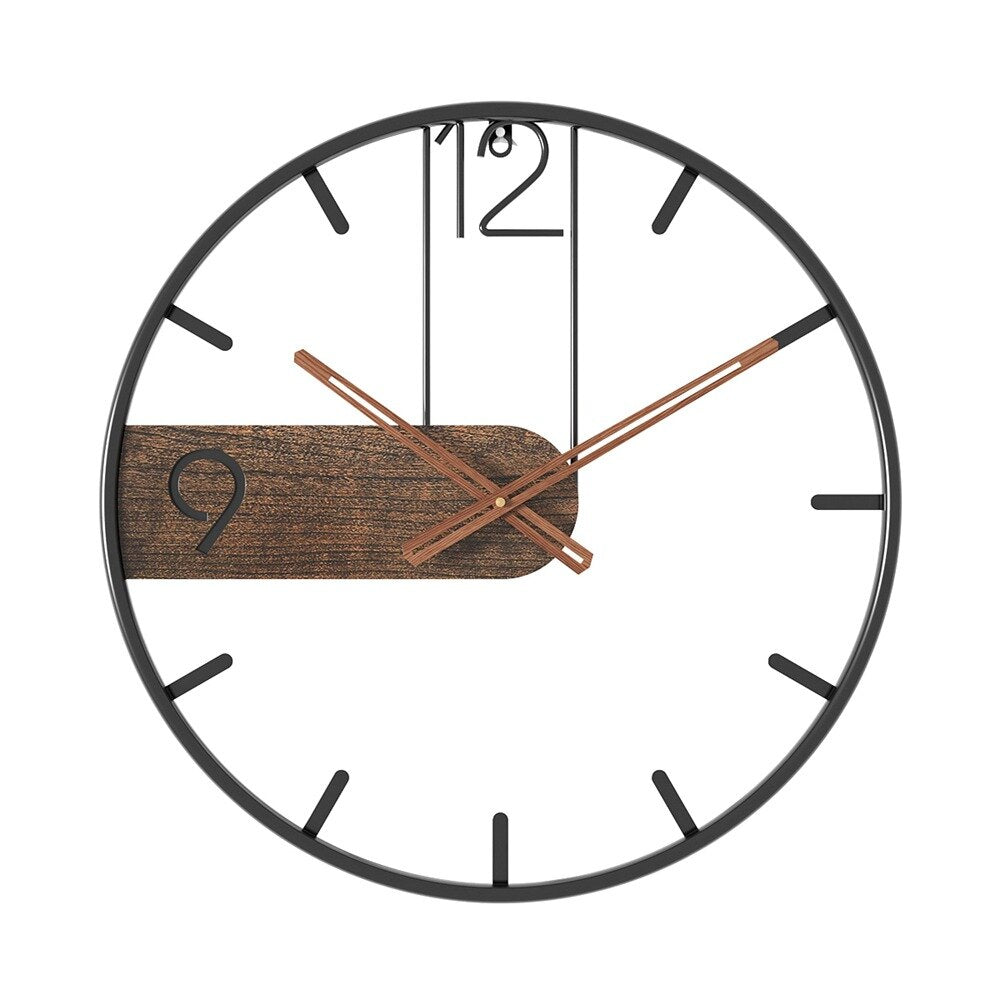 Avtoit | RusticTick - Steel and Walnut Wall Clock