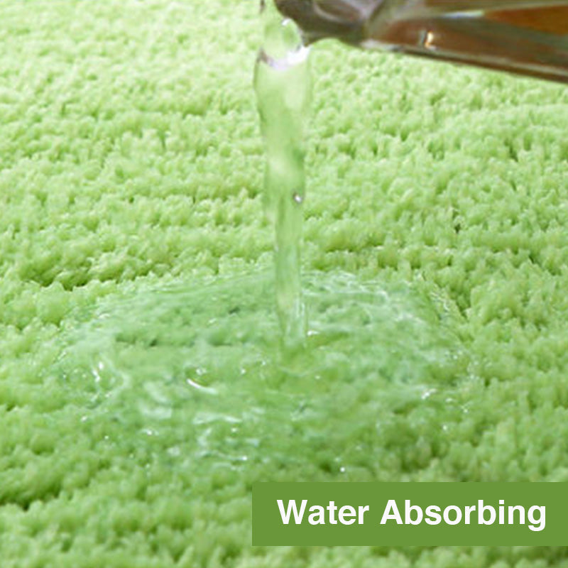 Avtoit | Feblilac Solid Color Tufted Bath Mat, Multiple Sizes Bath Mat, Pure Non-Slip Bath Mat